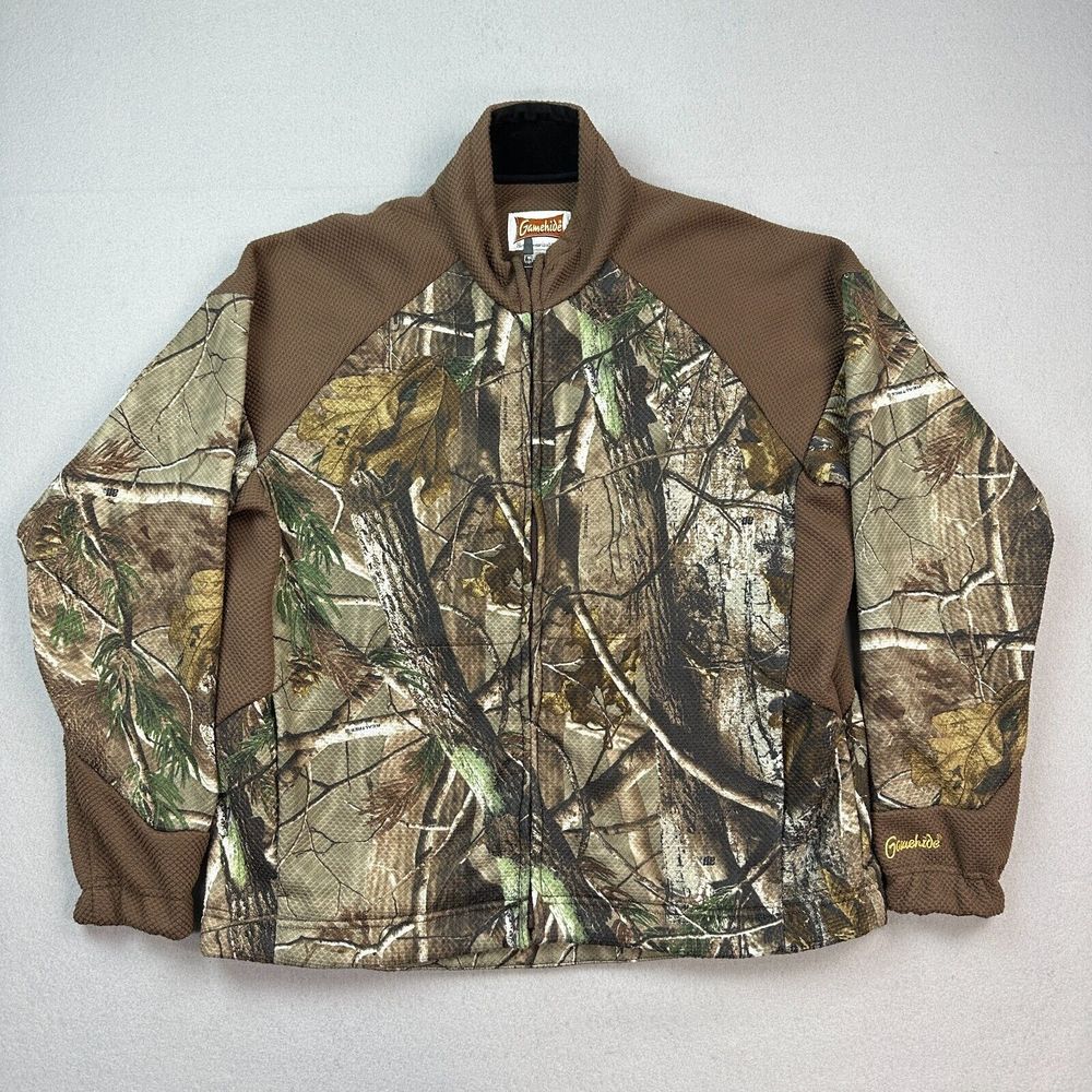 Gamehide Jacket Adult Large Camo Realtree Thermal Fleece Lined Hunting Mens